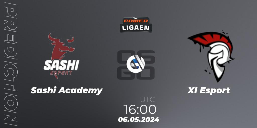 Pronósticos Sashi Academy - XI Esport. 06.05.2024 at 16:00. Dust2.dk Ligaen Season 26 - Counter-Strike (CS2)