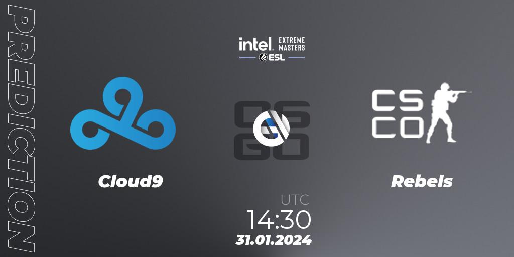 Pronósticos Cloud9 - Rebels Gaming. 31.01.24. IEM Katowice 2024 Play-in - CS2 (CS:GO)
