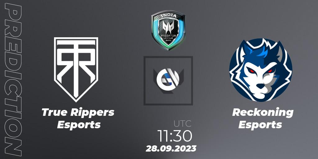 Pronósticos True Rippers Esports - Reckoning Esports. 28.09.23. Predator League 2024: India - VALORANT