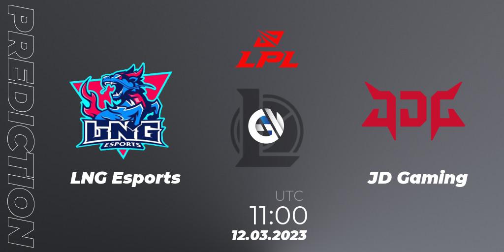 Pronósticos LNG Esports - JD Gaming. 12.03.23. LPL Spring 2023 - Group Stage - LoL