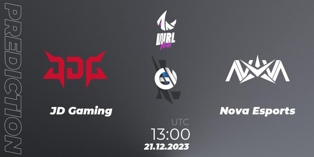 Pronósticos JD Gaming - Nova Esports. 21.12.23. WRL Asia 2023 - Season 2 - Regular Season - Wild Rift
