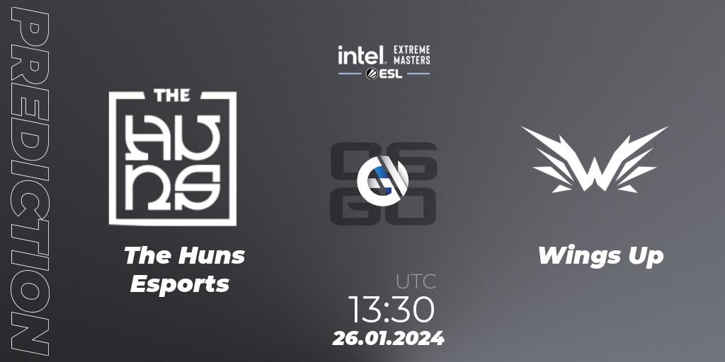 Pronósticos The Huns Esports - Wings Up. 26.01.24. Intel Extreme Masters China 2024: Asian Closed Qualifier - CS2 (CS:GO)