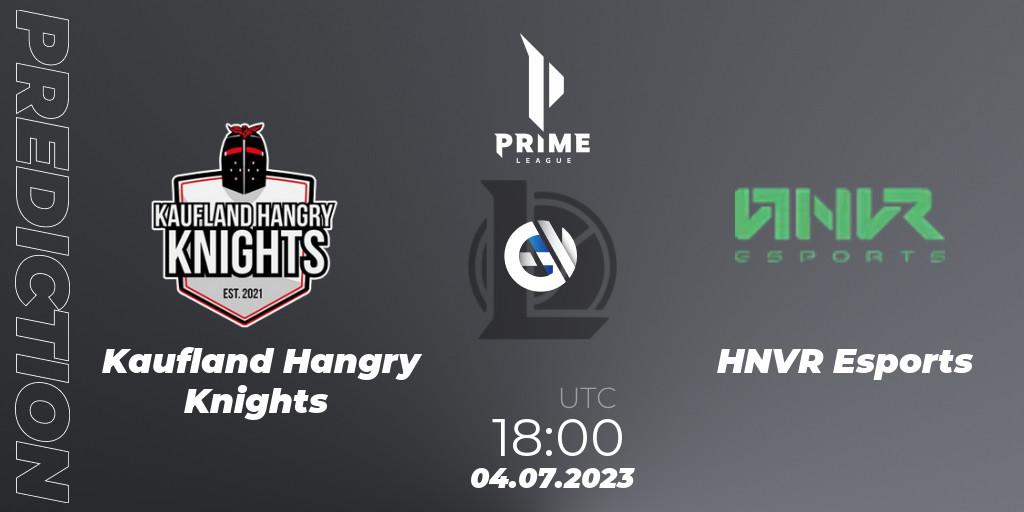 Pronósticos Kaufland Hangry Knights - HNVR Esports. 04.07.2023 at 18:00. Prime League 2nd Division Summer 2023 - LoL