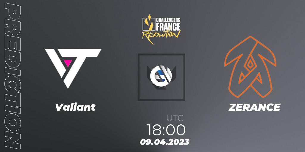 Pronósticos Valiant - ZERANCE. 09.04.23. VALORANT Challengers France: Revolution Split 2 - Regular Season - VALORANT