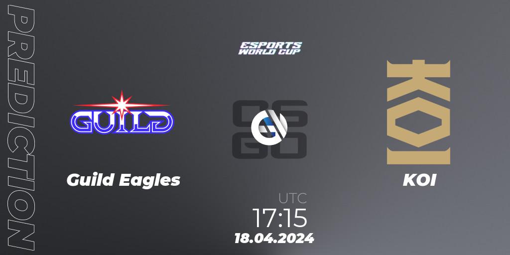 Pronósticos Guild Eagles - KOI. 18.04.24. Esports World Cup 2024: European Open Qualifier - CS2 (CS:GO)