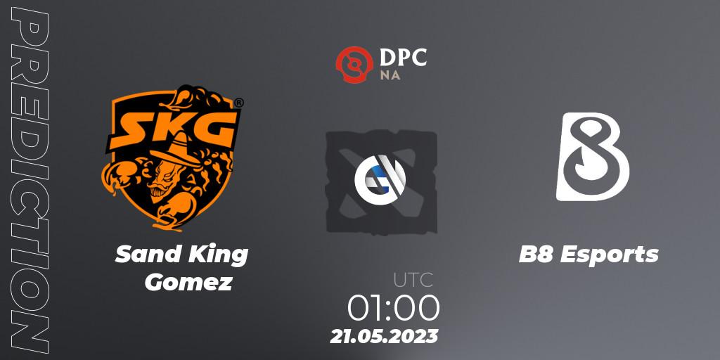 Pronósticos Sand King Gomez - B8 Esports. 21.05.2023 at 00:56. DPC 2023 Tour 3: NA Division I (Upper) - Dota 2