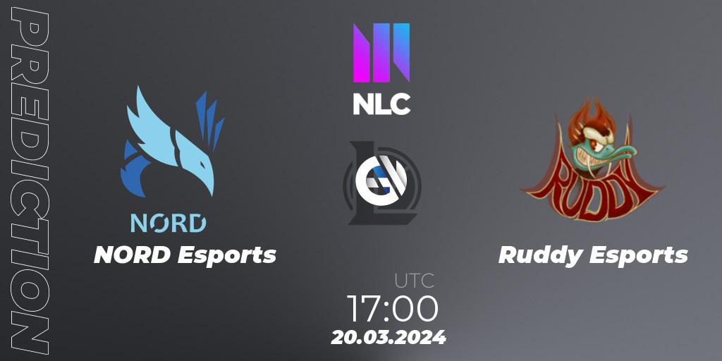 Pronósticos NORD Esports - Ruddy Esports. 20.03.24. NLC 1st Division Spring 2024 - LoL