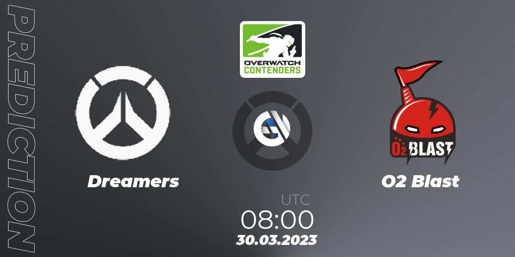 Pronósticos Dreamers - O2 Blast. 30.03.2023 at 08:00. Overwatch Contenders 2023 Spring Series: Korea - Overwatch