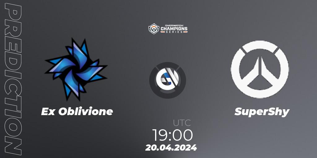 Pronósticos Ex Oblivione - SuperShy. 20.04.2024 at 19:00. Overwatch Champions Series 2024 - EMEA Stage 2 Group Stage - Overwatch