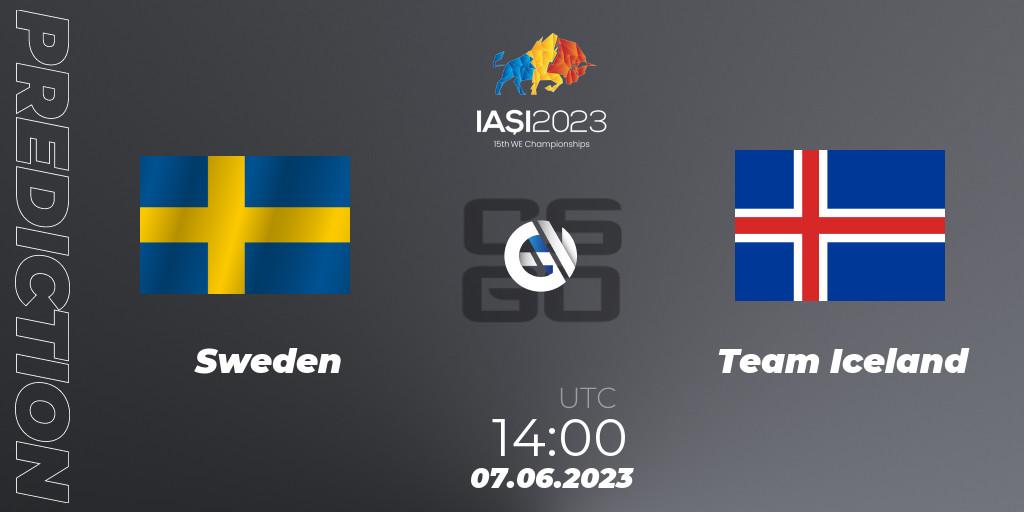 Pronósticos Sweden - Team Iceland. 07.06.2023 at 14:00. IESF World Esports Championship 2023: Northern Europe Qualifier - Counter-Strike (CS2)