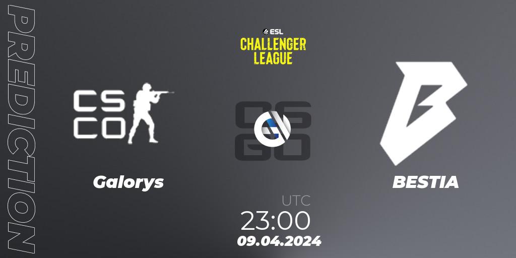 Pronósticos Galorys - BESTIA. 09.04.24. ESL Challenger League Season 47: South America - CS2 (CS:GO)