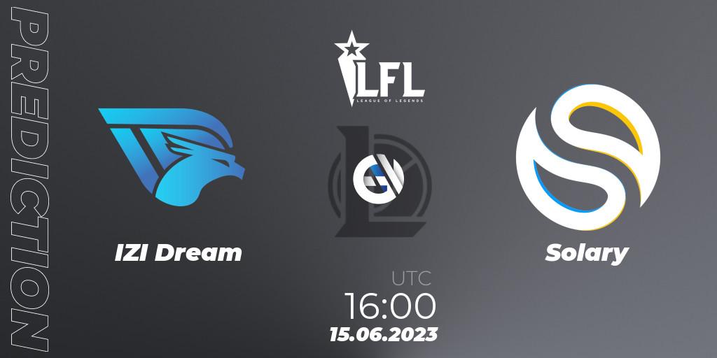 Pronósticos IZI Dream - Solary. 15.06.2023 at 16:00. LFL Summer 2023 - Group Stage - LoL