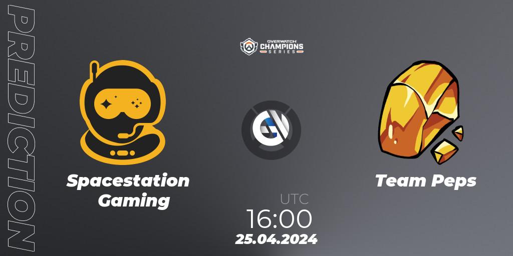 Pronósticos Spacestation Gaming - Team Peps. 25.04.2024 at 16:00. Overwatch Champions Series 2024 - EMEA Stage 2 Main Event - Overwatch