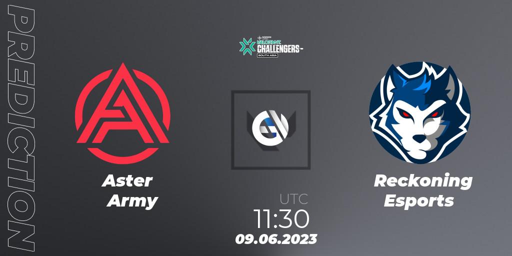 Pronósticos Aster Army - Reckoning Esports. 09.06.23. VALORANT Challengers 2023: South Asia Split 2 - VALORANT