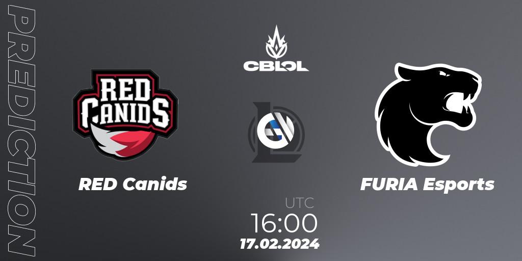 Pronósticos RED Canids - FURIA Esports. 17.02.24. CBLOL Split 1 2024 - Group Stage - LoL