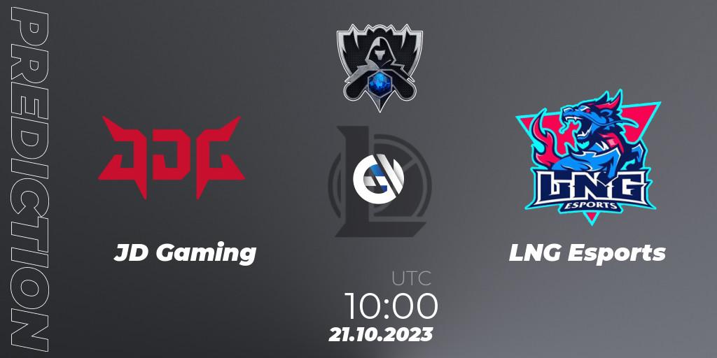 Pronósticos JD Gaming - LNG Esports. 21.10.23. Worlds 2023 LoL - Group Stage - LoL