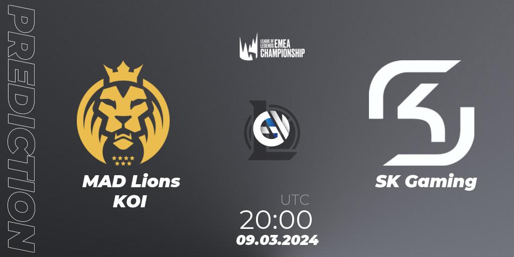 Pronósticos MAD Lions KOI - SK Gaming. 09.03.24. LEC Spring 2024 - Regular Season - LoL