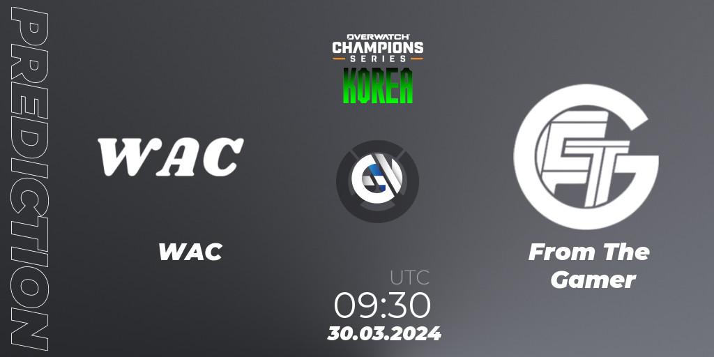 Pronósticos WAC - From The Gamer. 30.03.24. Overwatch Champions Series 2024 - Stage 1 Korea - Overwatch