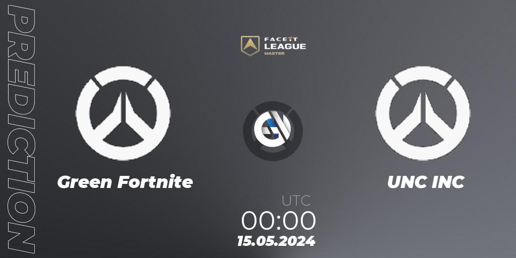 Pronósticos Green Fortnite - UNC INC. 15.05.2024 at 00:00. FACEIT League Season 1 - NA Master Road to EWC - Overwatch