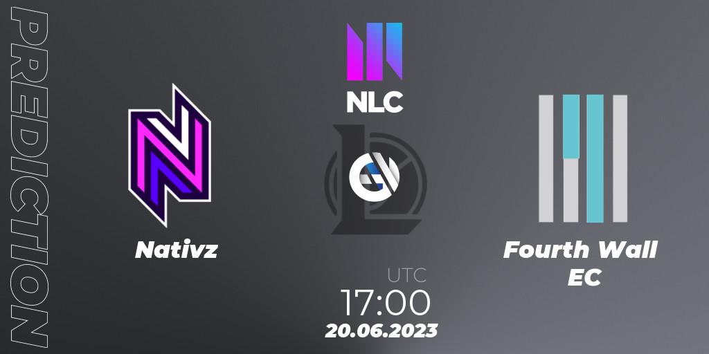 Pronósticos Nativz - Fourth Wall EC. 20.06.2023 at 17:00. NLC Summer 2023 - Group Stage - LoL