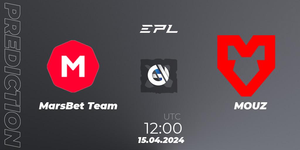 Pronósticos MarsBet Team - MOUZ. 15.04.24. European Pro League Season 17 - Dota 2