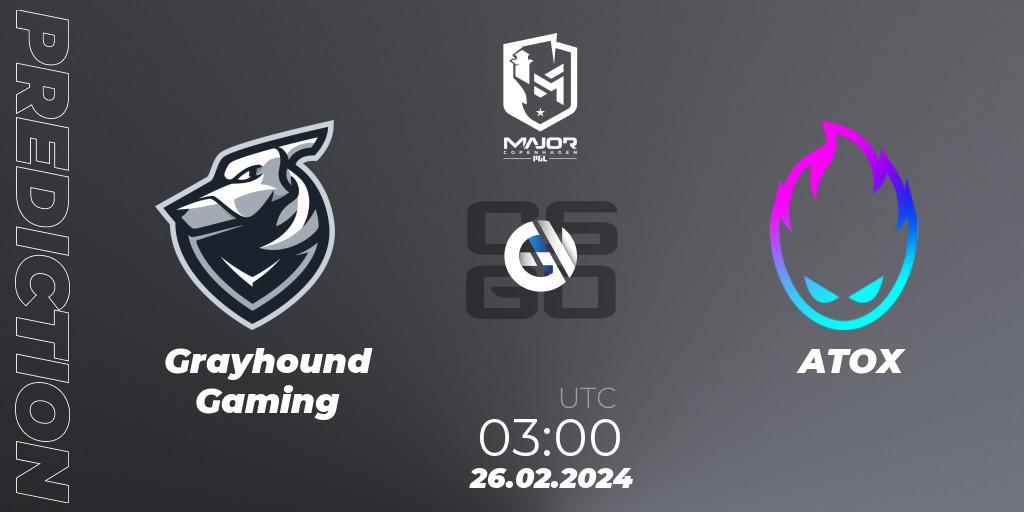 Pronósticos Grayhound Gaming - ATOX. 26.02.24. PGL CS2 Major Copenhagen 2024 Asia RMR - CS2 (CS:GO)