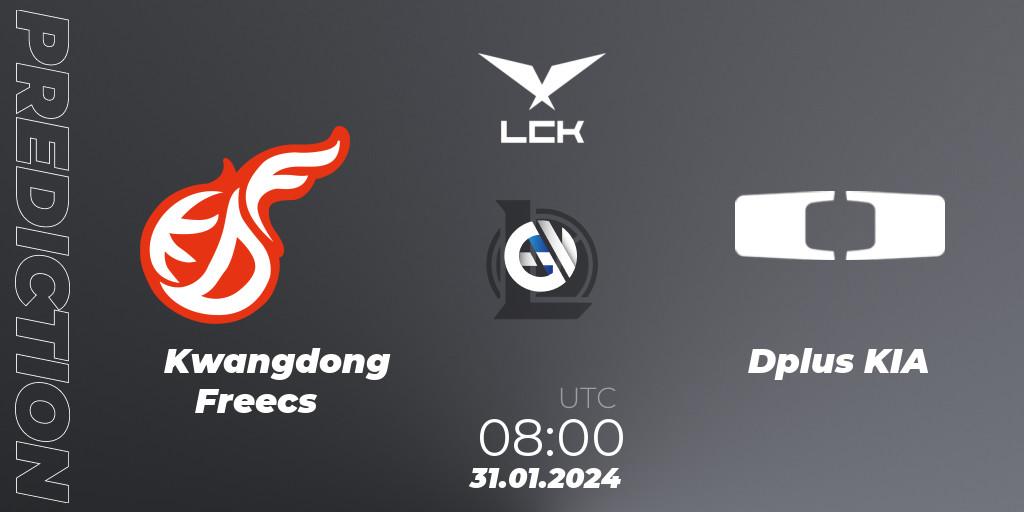 Pronósticos Kwangdong Freecs - Dplus KIA. 31.01.24. LCK Spring 2024 - Group Stage - LoL