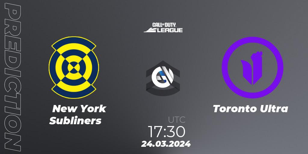 Pronósticos New York Subliners - Toronto Ultra. 24.03.2024 at 17:30. Call of Duty League 2024: Stage 2 Major - Call of Duty