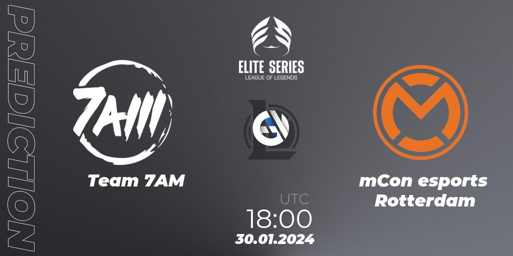 Pronósticos Team 7AM - mCon esports Rotterdam. 30.01.24. Elite Series Spring 2024 - LoL