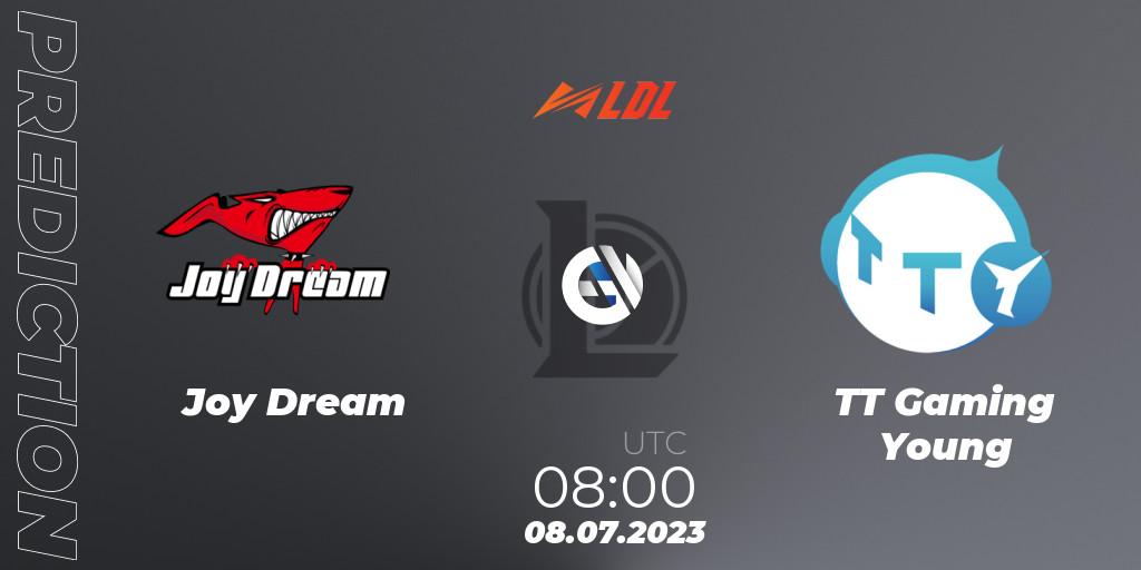 Pronósticos Joy Dream - TT Gaming Young. 08.07.2023 at 09:00. LDL 2023 - Regular Season - Stage 3 - LoL
