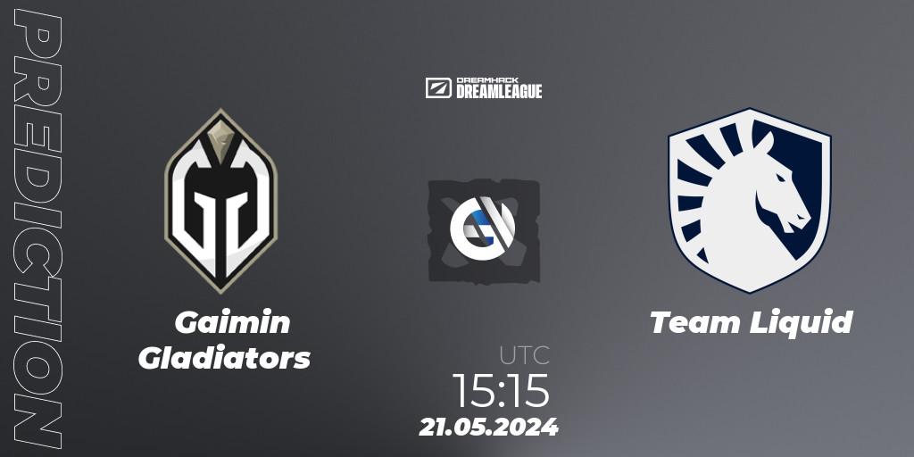 Pronósticos Gaimin Gladiators - Team Liquid. 21.05.2024 at 15:40. DreamLeague Season 23 - Dota 2