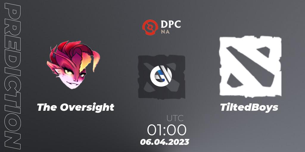 Pronósticos The Oversight - TiltedBoys. 06.04.23. DPC 2023 Tour 2: NA Division II (Lower) - Dota 2