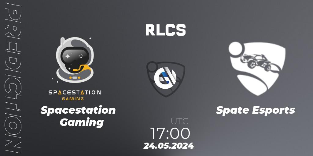 Pronósticos Spacestation Gaming - Spate Esports. 24.05.2024 at 17:00. RLCS 2024 - Major 2: NA Open Qualifier 6 - Rocket League