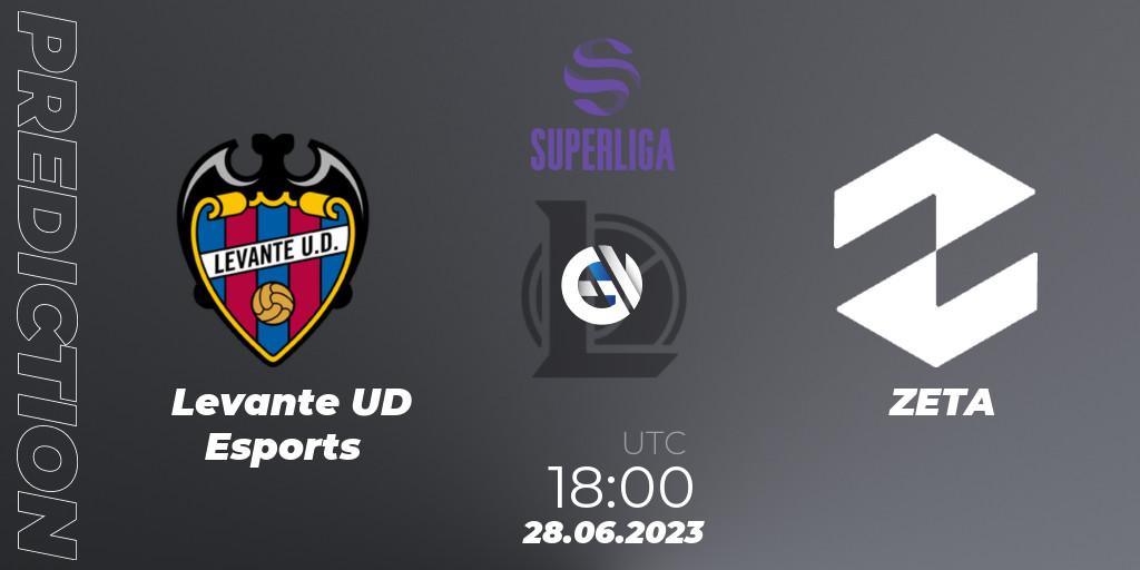 Pronósticos Levante UD Esports - ZETA. 28.06.23. LVP Superliga 2nd Division 2023 Summer - LoL
