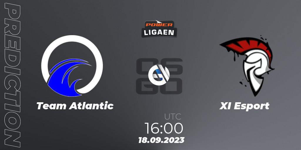 Pronósticos Team Atlantic - XI Esport. 18.09.2023 at 16:00. POWER Ligaen Season 24 Finals - Counter-Strike (CS2)