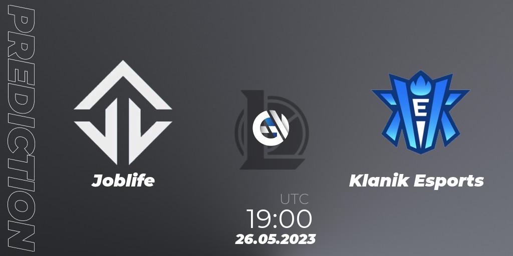 Pronósticos Joblife - Klanik Esports. 26.05.2023 at 19:00. LFL Division 2 Summer 2023 - Group Stage - LoL
