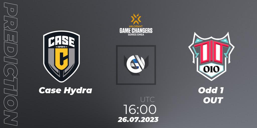 Pronósticos Case Hydra - Odd 1 OUT. 26.07.2023 at 15:00. VCT 2023: Game Changers EMEA Series 2 - VALORANT