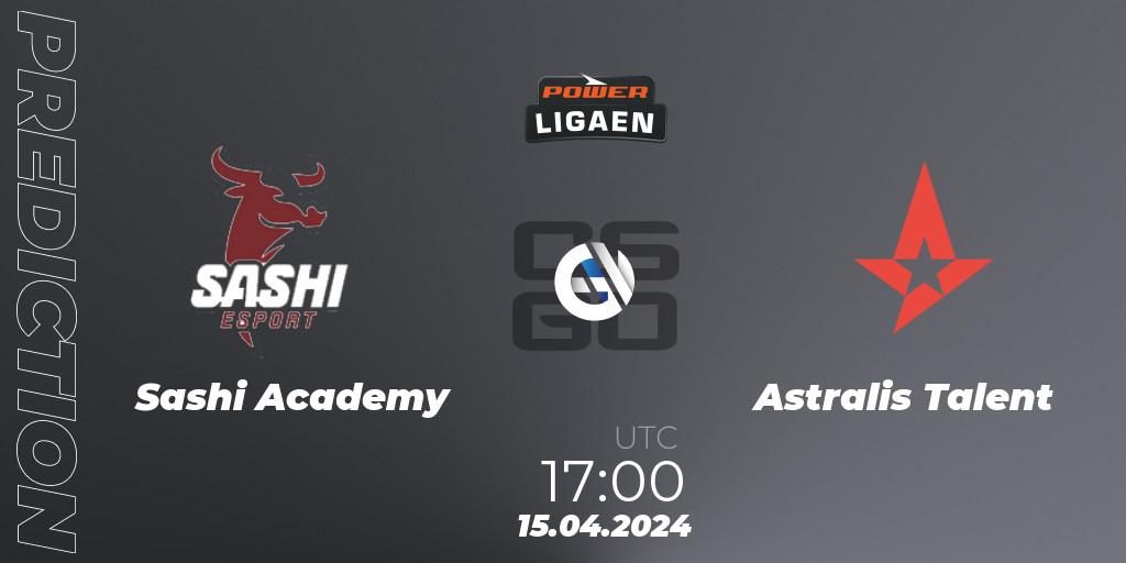 Pronósticos Sashi Academy - Astralis Talent. 15.04.24. Dust2.dk Ligaen Season 26 - CS2 (CS:GO)