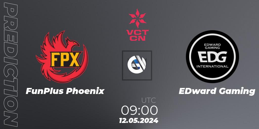 Pronósticos FunPlus Phoenix - EDward Gaming. 12.05.2024 at 09:00. VCT 2024: China Stage 1 - VALORANT