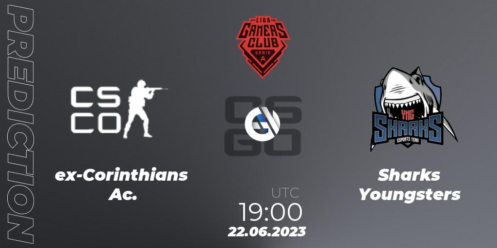 Pronósticos ex-Corinthians Ac. - Sharks Youngsters. 22.06.23. Gamers Club Liga Série A: June 2023 - CS2 (CS:GO)