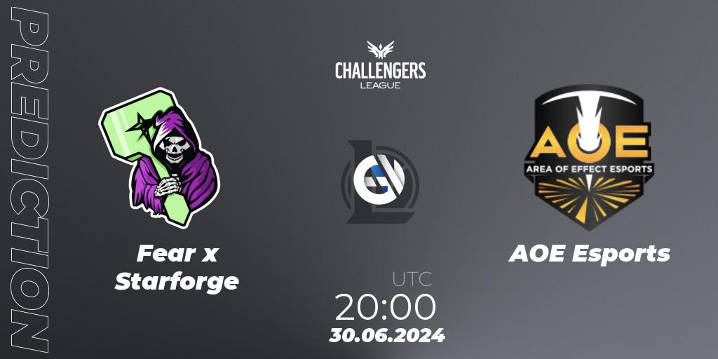 Pronósticos Fear x Starforge - AOE Esports. 30.06.2024 at 20:00. NACL Summer 2024 - Group Stage - LoL