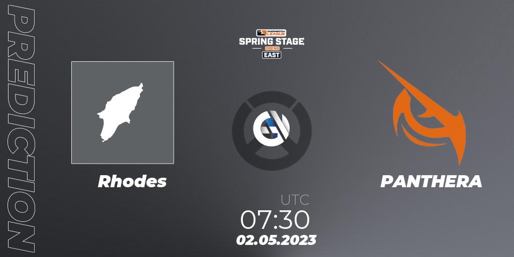 Pronósticos Rhodes - PANTHERA. 02.05.2023 at 08:00. Overwatch League 2023 - Spring Stage Opens - Overwatch