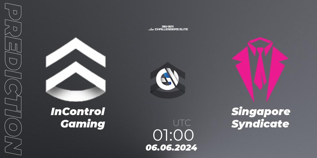 Pronósticos InControl Gaming - Singapore Syndicate. 06.06.2024 at 00:00. Call of Duty Challengers 2024 - Elite 3: NA - Call of Duty