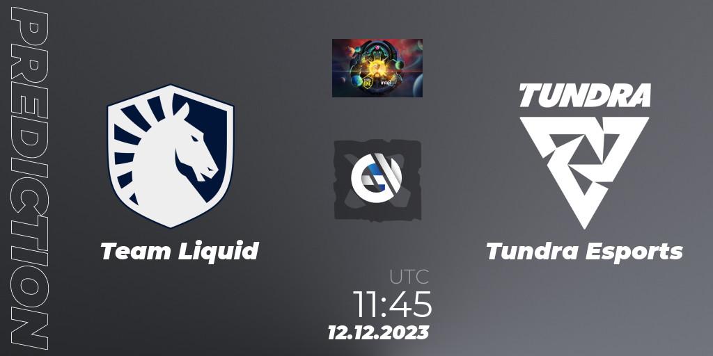 Pronósticos Team Liquid - Tundra Esports. 12.12.23. ESL One - Kuala Lumpur 2023 - Dota 2