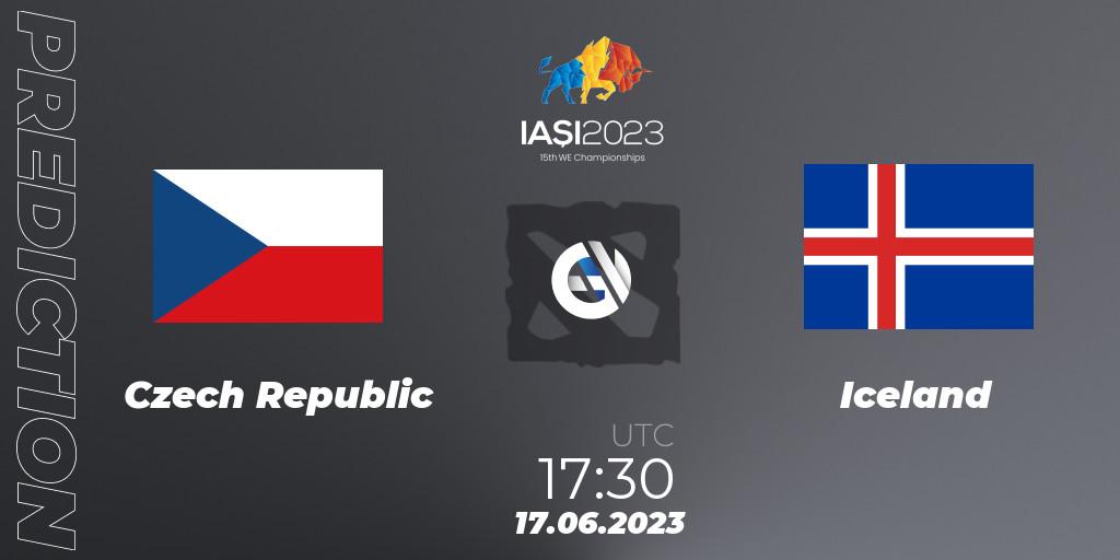 Pronósticos Czech Republic - Iceland. 17.06.2023 at 17:30. IESF Europe A Qualifier 2023 - Dota 2