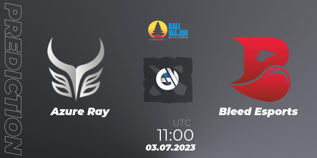 Pronósticos Azure Ray - Bleed Esports. 03.07.2023 at 11:00. Bali Major 2023 - Group Stage - Dota 2