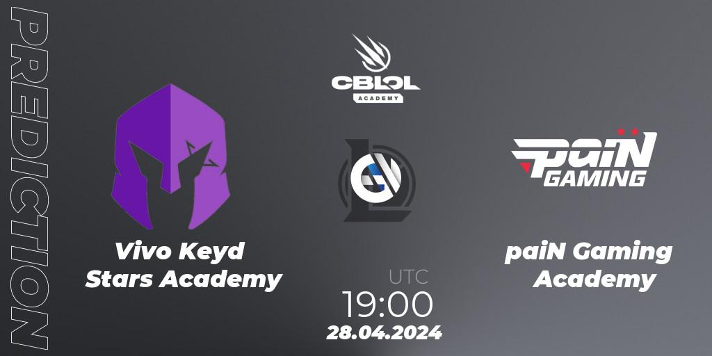 Pronósticos Vivo Keyd Stars Academy - paiN Gaming Academy. 28.04.24. CBLOL Academy Split 1 2024 - LoL