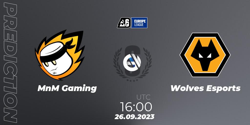 Pronósticos MnM Gaming - Wolves Esports. 26.09.23. Europe League 2023 - Stage 2 - Rainbow Six