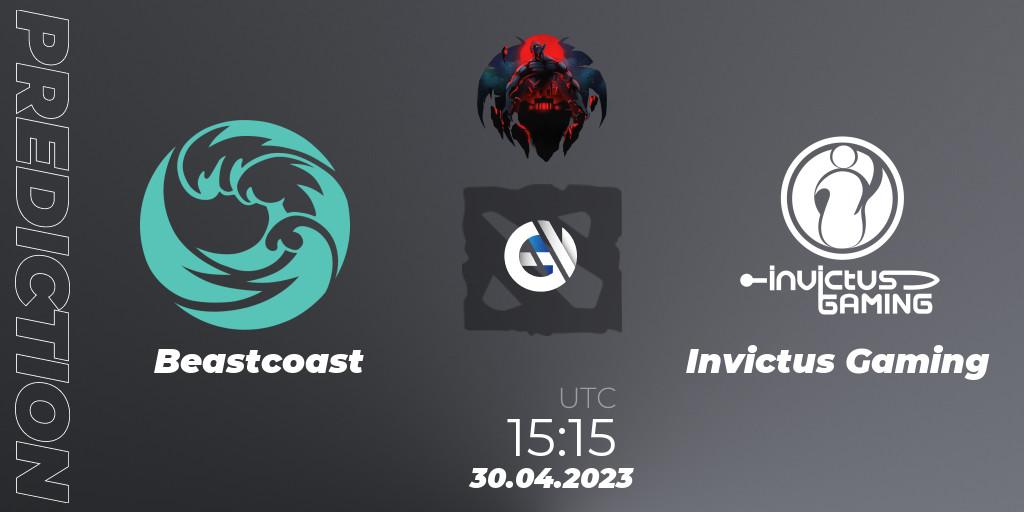 Pronósticos Beastcoast - Invictus Gaming. 30.04.2023 at 12:45. The Berlin Major 2023 ESL - Group Stage - Dota 2