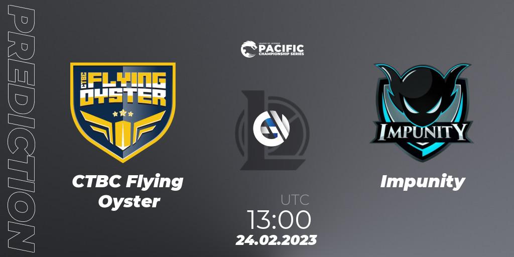 Pronósticos CTBC Flying Oyster - Impunity. 24.02.23. PCS Spring 2023 - Group Stage - LoL